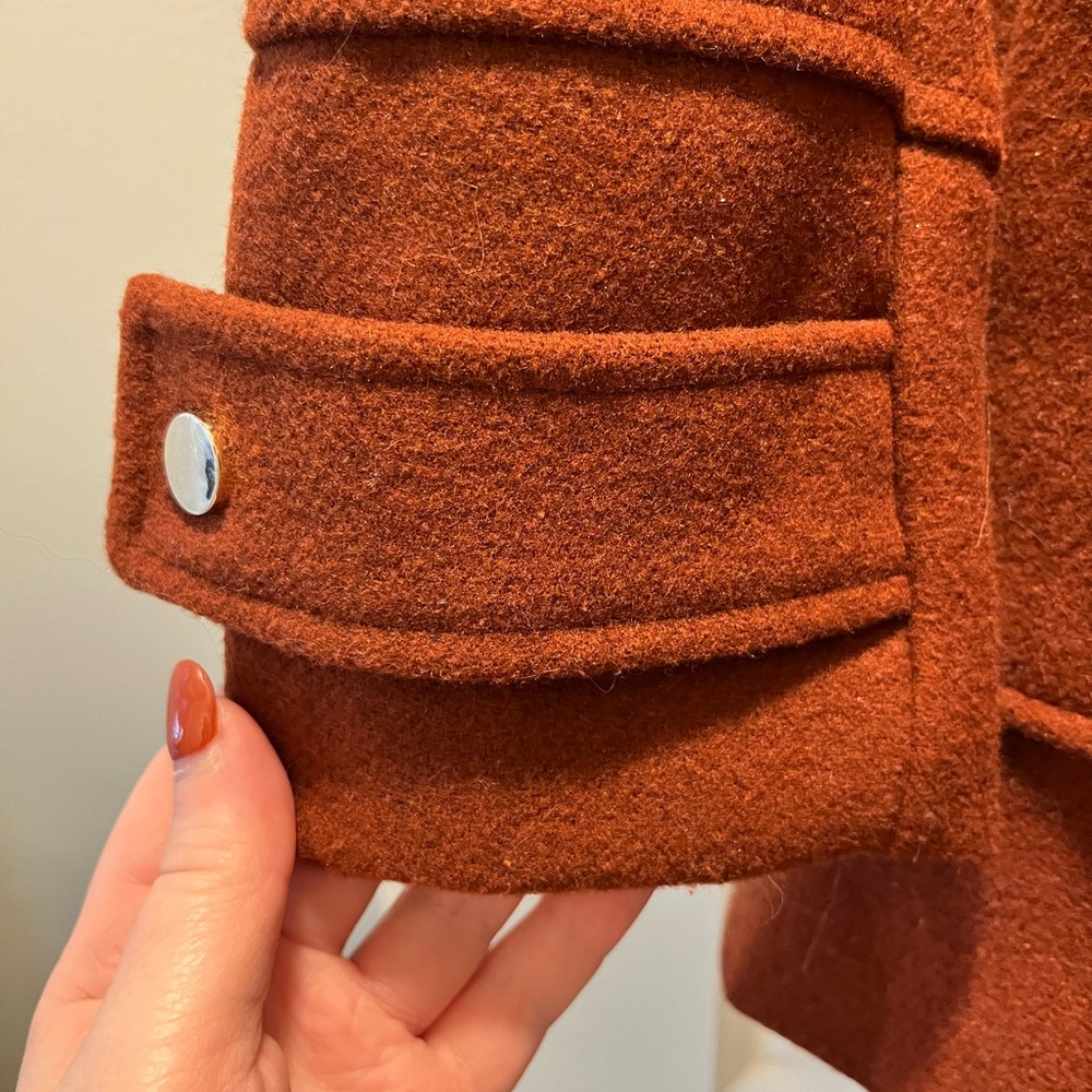 Coffeeshop New York Emmalise Hooded Wool Blend Coat - Picture 5 of 9